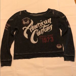 Affliction Crop Sweatshirt